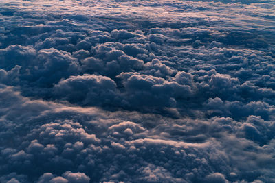 Aerial view of cloudscape