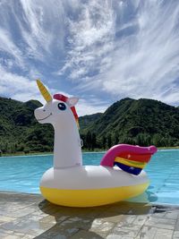 Unicorn at the pool