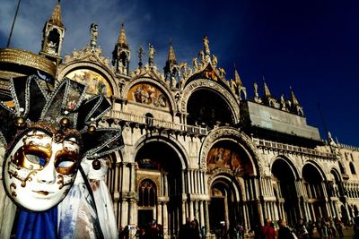 Statue of cathedral against sky