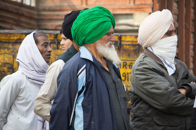 Side view of people walking outdoors