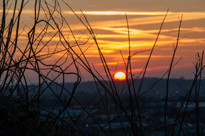 Scenic view of sunset