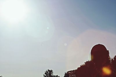 Low angle view of built structure against sky