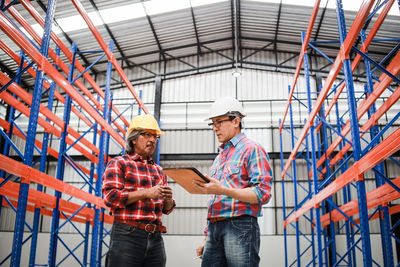 People working on stage