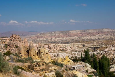 Aerial view of landscape against sky