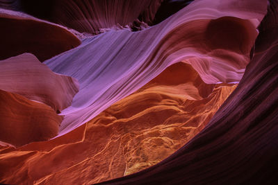 Full frame shot of rock formation in canyon