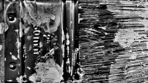 Close-up of wooden door