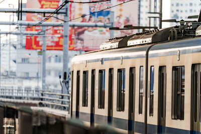 Train at railroad station