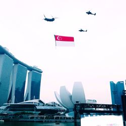 Low angle view of built structure against clear sky