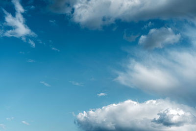 Low angle view of clouds in sky