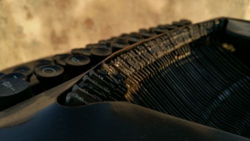 Close-up of wet glass