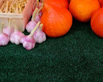 Close-up of pumpkins