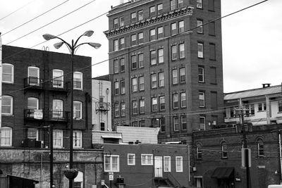 Low angle view of buildings against sky