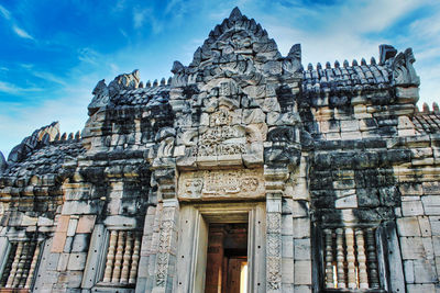 Low angle view of historical building against sky