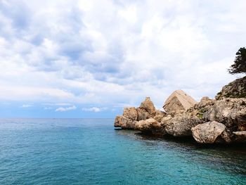 Panoramic view of sea against sky