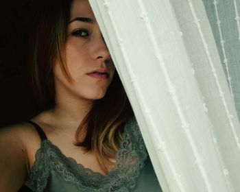 Portrait of beautiful young woman