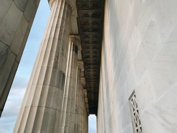 Low angle view of historical building against sky