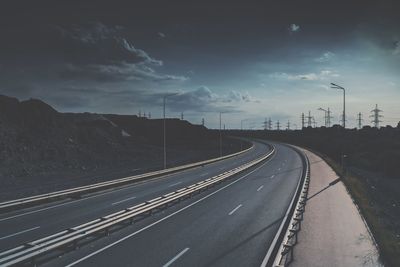 View of highway against sky