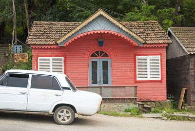 View of old building in city