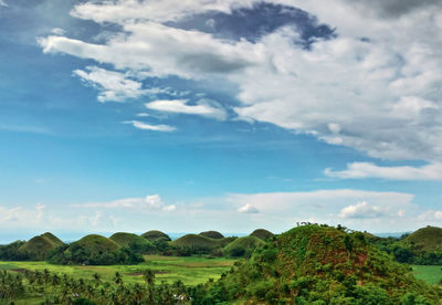 Scenic view of landscape against sky