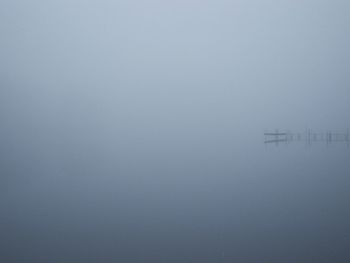 View of foggy weather