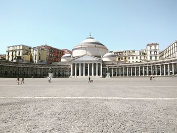 View of historic building against clear sky