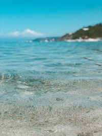 Surface level of sea against sky