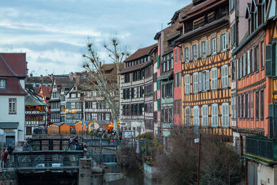 Residential buildings against sky