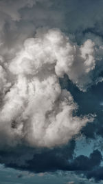Low angle view of clouds in sky