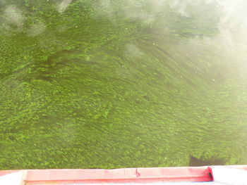 High angle view of water on lake