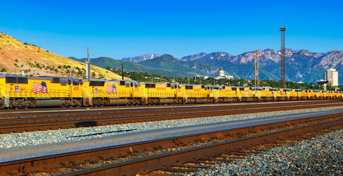 Railroad tracks against sky