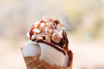 Close-up of ice cream