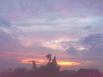 Low angle view of cloudy sky
