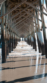 View of pier over sea