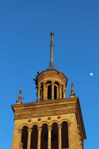 View of the spire of the georgian academy of sciences building in tbilisi, georgia. 