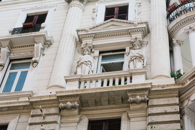 Low angle view of historical building