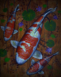 Close-up of fish on table