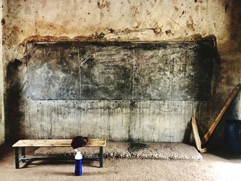 Full length rear view of man