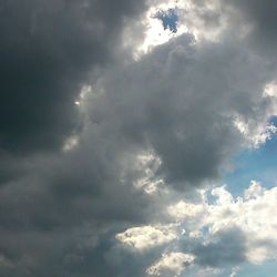 Low angle view of cloudy sky