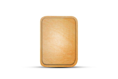 Directly above shot of empty against white background