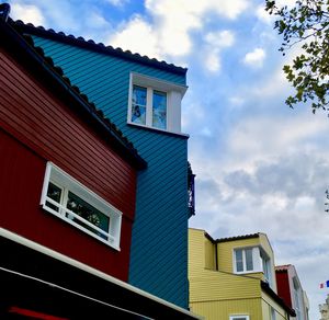 Low angle view of building against sky