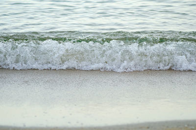 Waves rushing towards shore