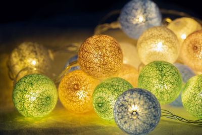 Close-up of fruits on table