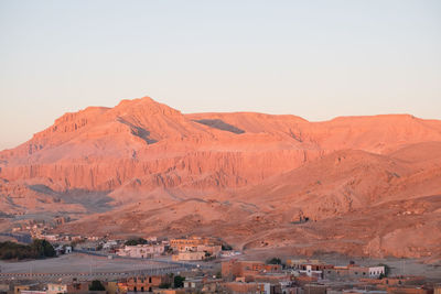 Balloon trip. view of luxor.