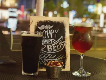 Close-up of coffee served on table at restaurant