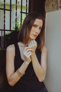 Portrait of a beautiful young woman