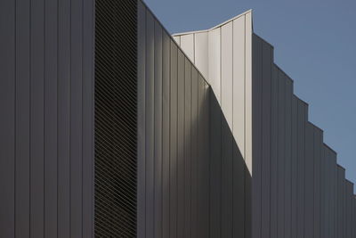 View of modern building against clear sky