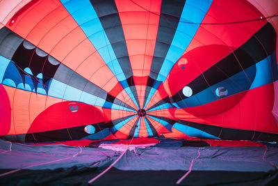 Low angle view of hot air balloon