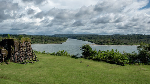 Scenic view of landscape against sky