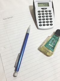 Close-up of pen
