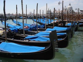 Boats in harbor